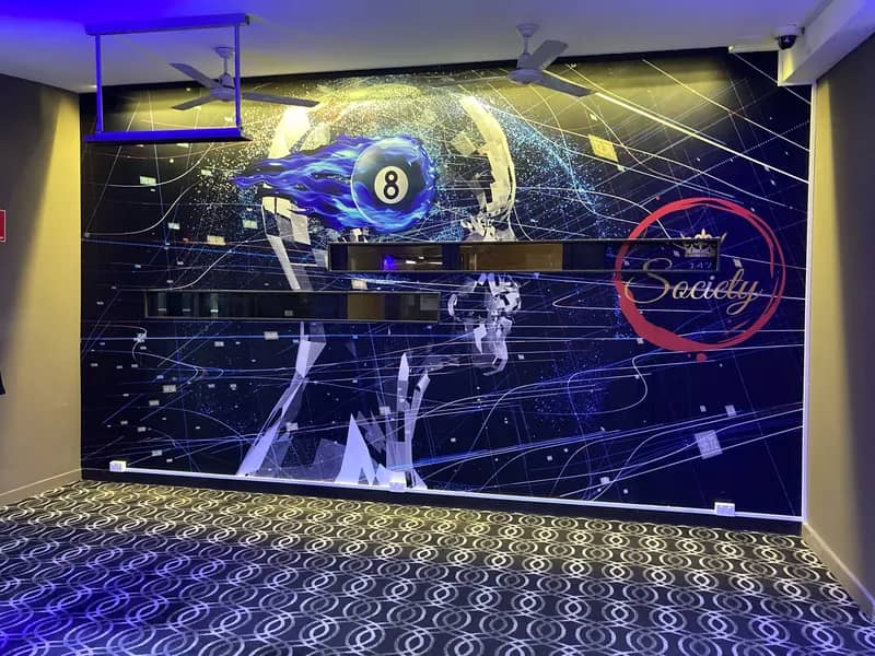 Motivational and energetic wallpaper prints for gyms and sports clubs