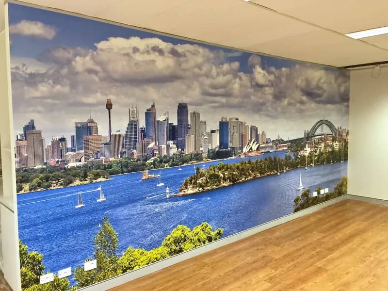 Iconic Sydney skyline and landmarks wall murals