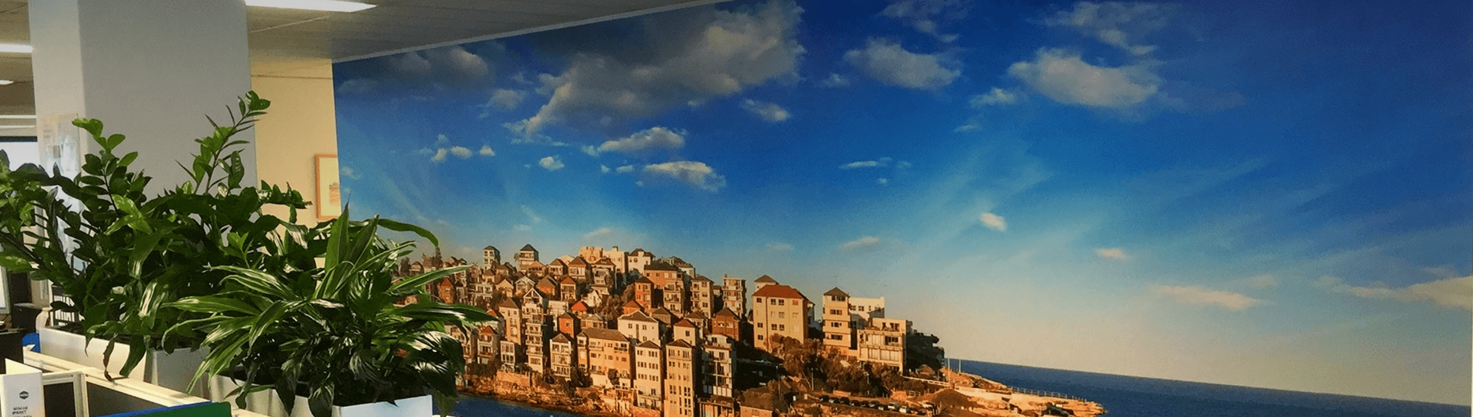 Commercial wallpaper page background