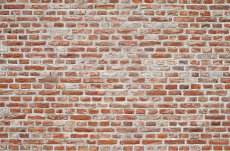 Red brick wall Background of old vintage brick wall