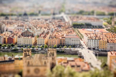 Lyon city in France